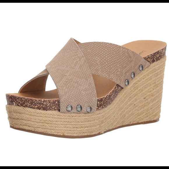 Lucky Brand Shoes - ‼️SOLD‼️NEW Luck Brand Neeka Slide Wedge Sandal
